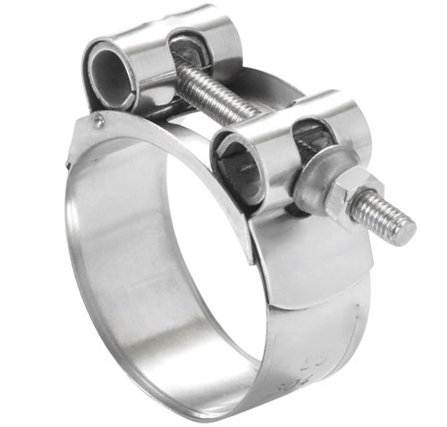 Clamps W2 - 430 Stainless Steel with Zinc Plated Steel Screws